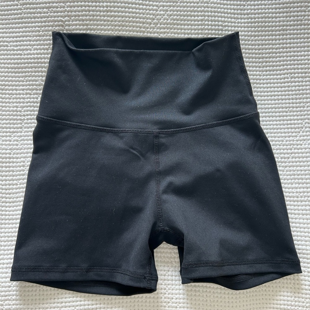 ECHT Black High-Waisted Bike Shorts